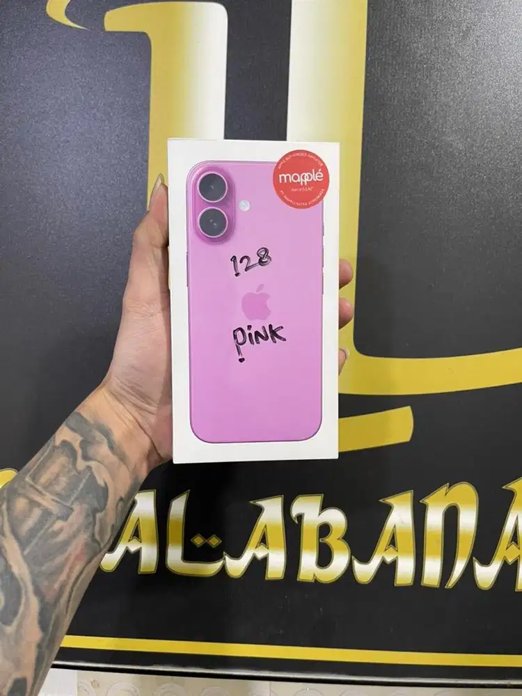 Iphone 16 128 pink new resmi ibox