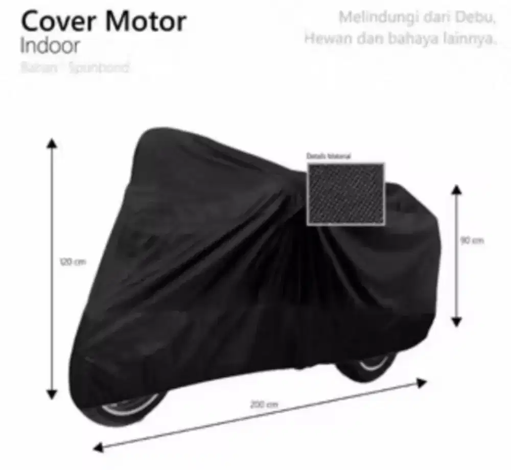 Cover motor bahan kanvas