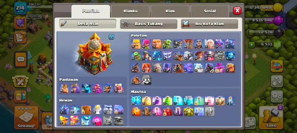 Akun COC TH 16 MaX