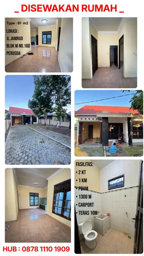 DISEWAKAN RUMAH ( PRIBADI )