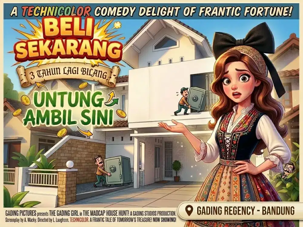 JUAL RUMAH DI GADING REGENCY, ARCAMANIK, SOEKARNO HATTA, BANDUNG TIMUR.