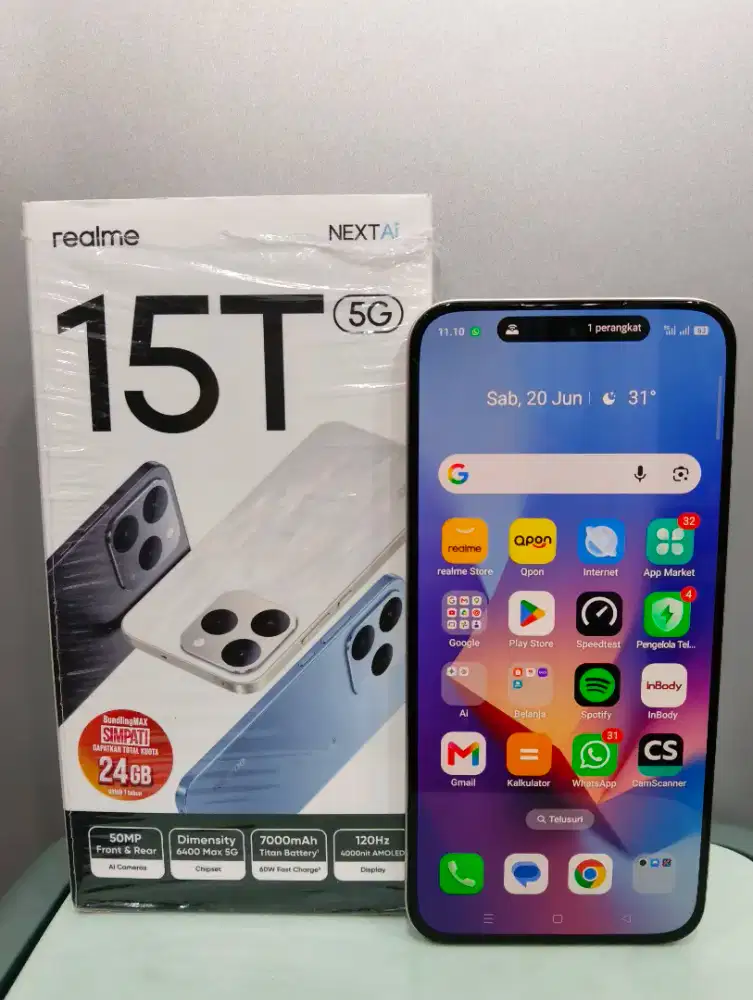 REALME 15T 8/256 Mulus Like New