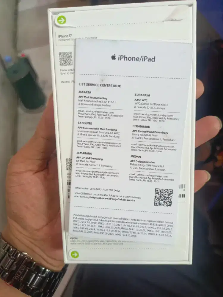 Iphone 17 levender 256gb new resmi