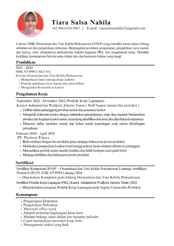Cari pekerjaan || staff administrasi || staff perkantoran