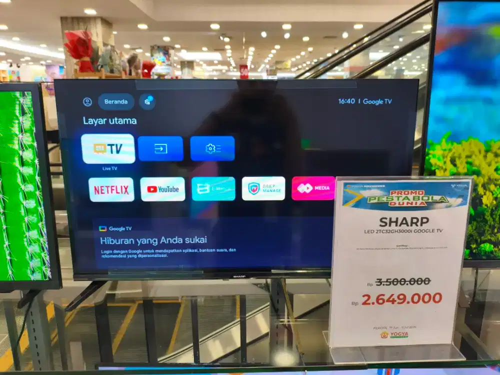 Cash & Kredit SHARP LED 32GH3000I GOOGLE TV