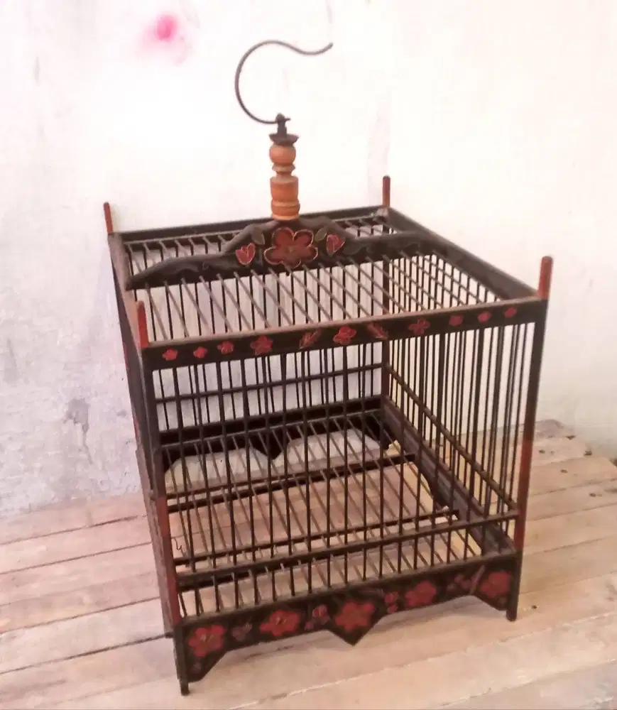 Sangkar Burung Kotak Lukis 40x40x40