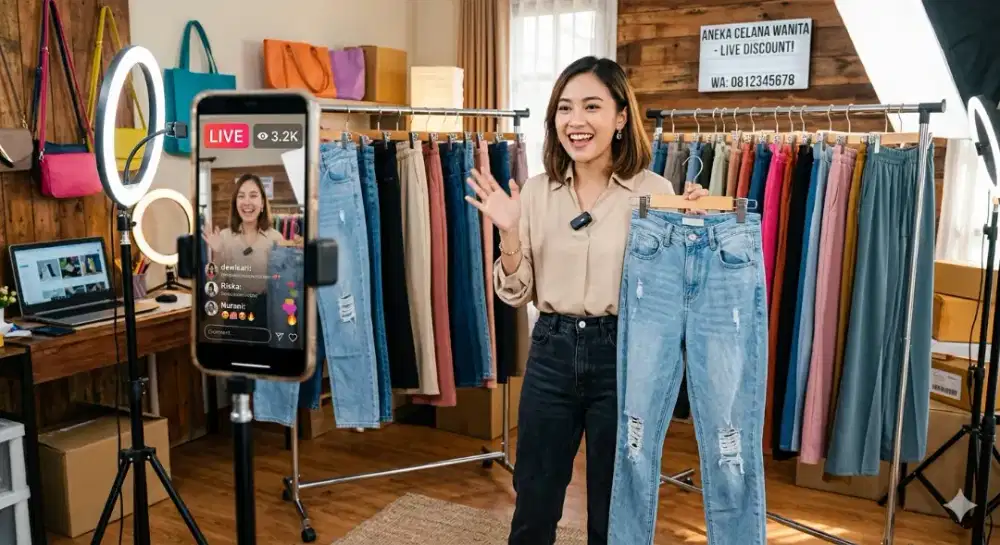 Dibutuhkan Host Live Streaming Wanita