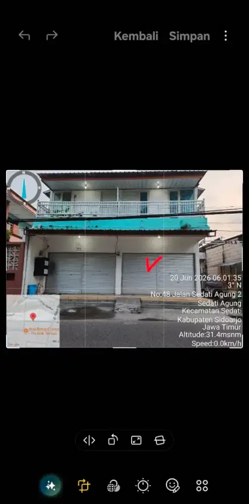 Disewakan ruko, lokasi strategis