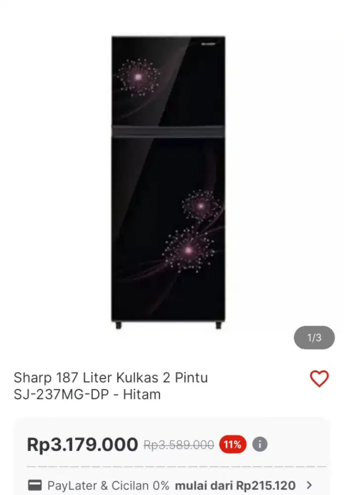 Kulkas 2Pintu SHARP