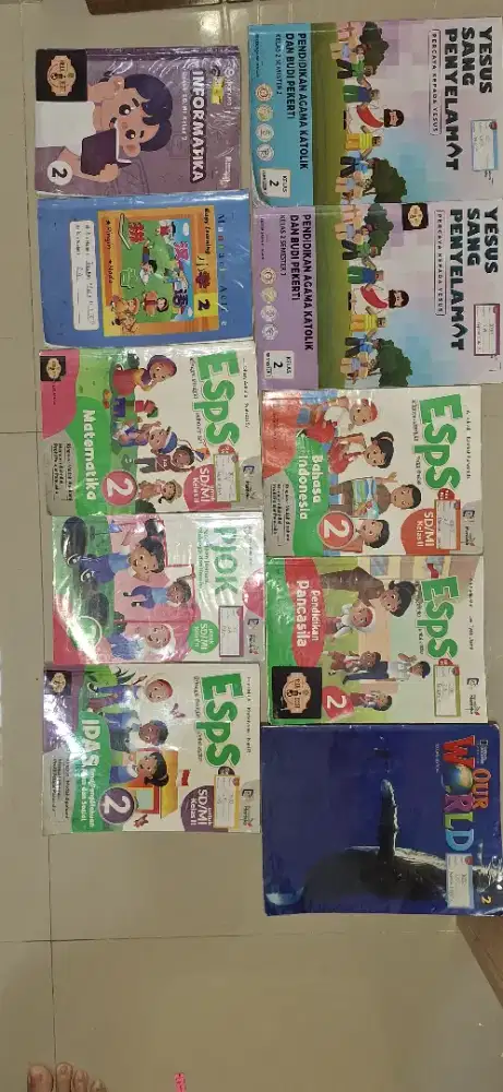 Buku pelajaran kelas 2 ( paket lengkap)