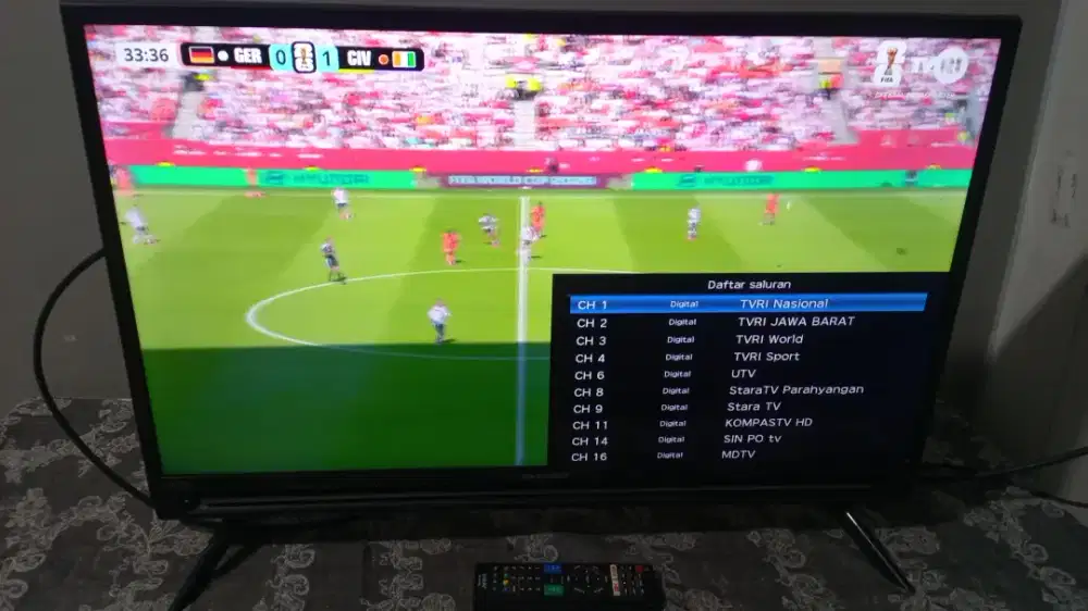 Tv led Sharp digital tv 32inchi mulus