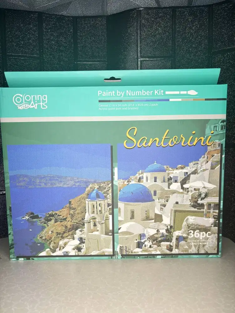 OHSOME Paint By Numbers Santorini DIY Lukis Kanvas Murah