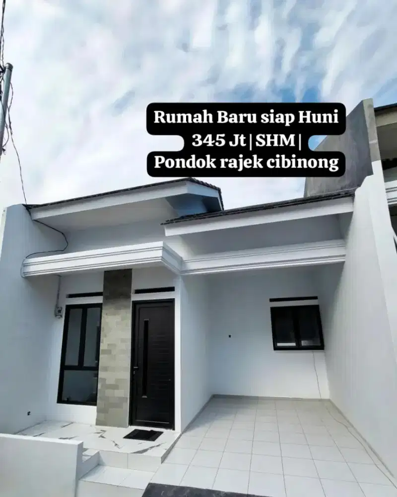 RUMAH CLUSTER PONDOK RAJEK CASH 345 JT | SHM IMB | DP 0% KPR