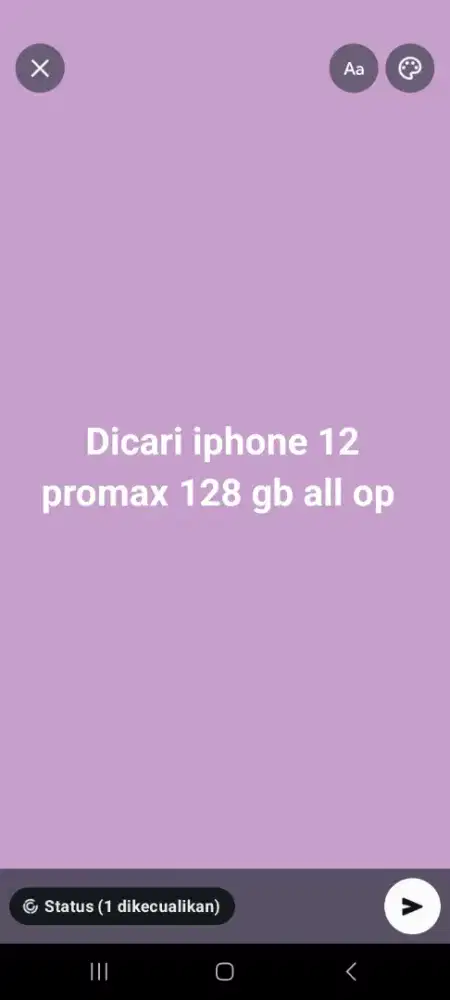 Dicari iphone 12 promax 128 gb all op