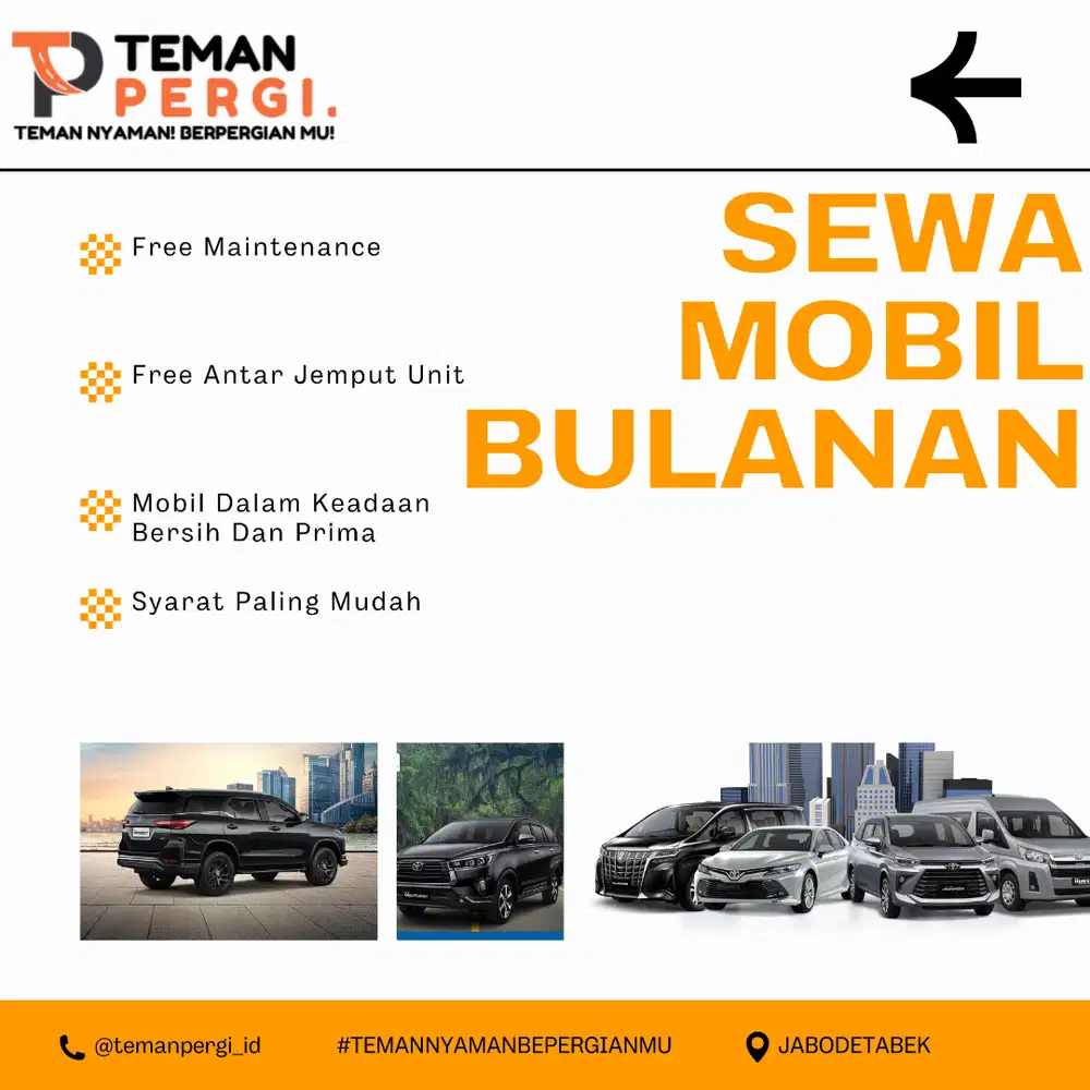 Sewa Mobil Bulanan | Unit terbaru 2020 up, Let's go banyak Promo!