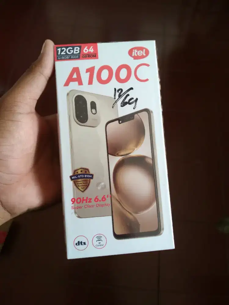 New itel a100c ram4+8/64 garansi resmi 1 tahun