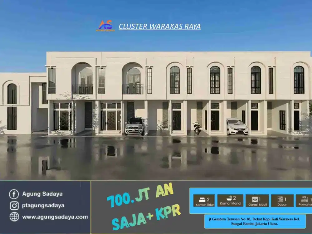 Di jual rumah murah di warakas dekat kopi kali
