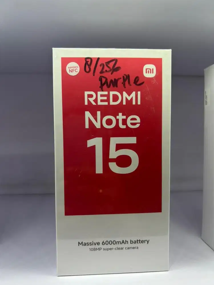 Redmi note 15 Ram 8/256gb baru garansi resmi nasional 15 bulan msi