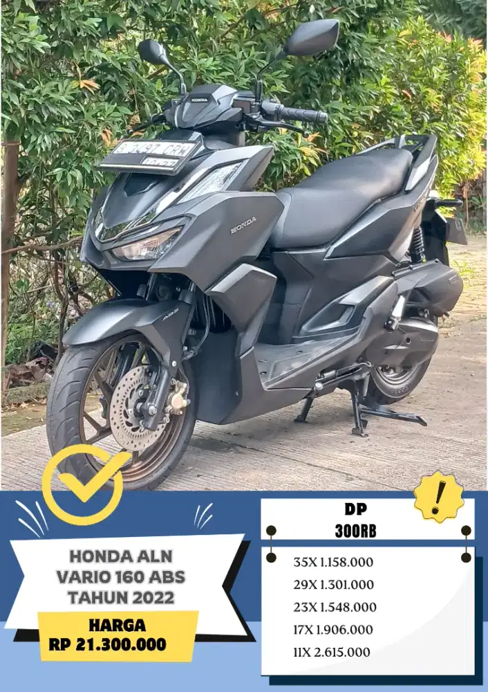 HONDA VARIO 160 ABS Tahun 2022 DP 300RB!!