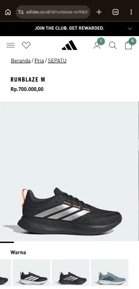 Sepatu adidas Runblaze M Original