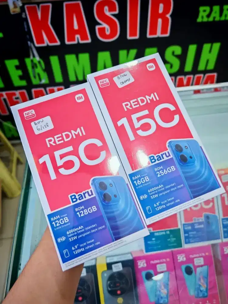Redmi 15C 8+8/256 garansi resmi 15 bulan