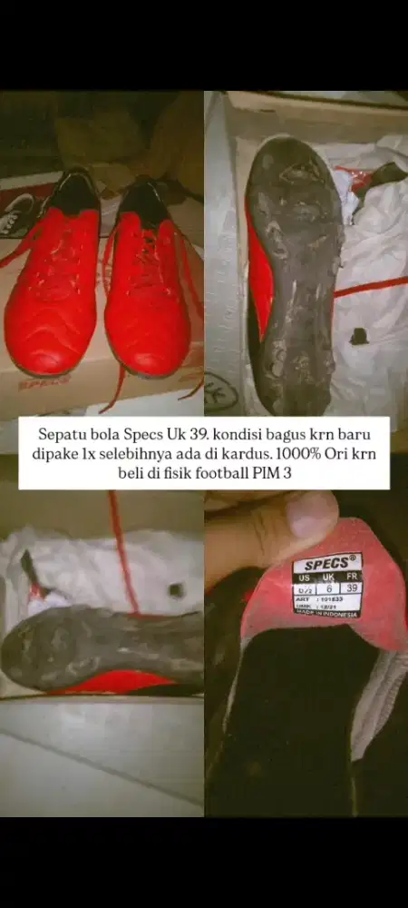 Preloved Sepatu Bola