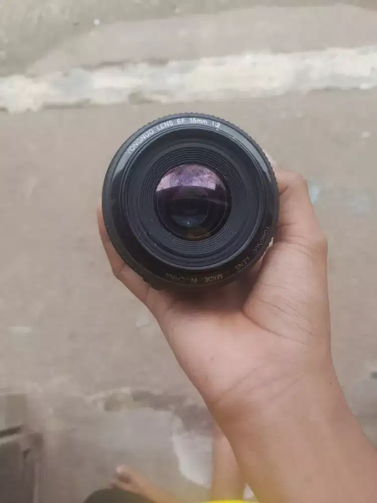 lensa Yongnuo 35mm f/2 Canon EF Mulus COD pertengahan