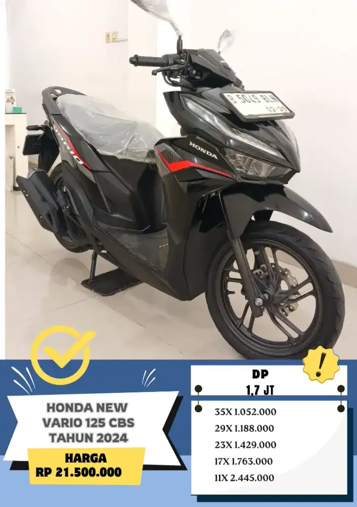 Honda New Vario 125 CBS tahun 2024 Siap Pakai