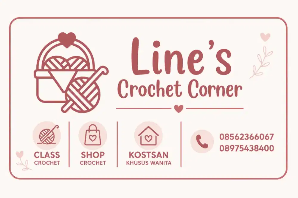 Kelas belajar crochet ( amigurumi, tas,baku dll)