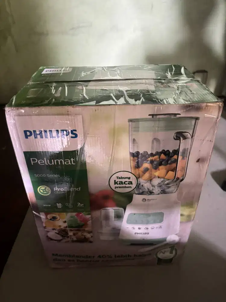 Blender Philips 2 Liter HR2222/30 | Blender Jus & Bumbu Kaca + Dry Mil
