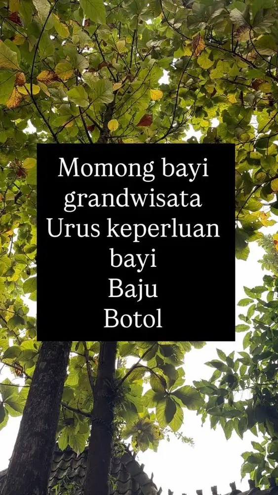 Jaga bayi dan keperluan bayi