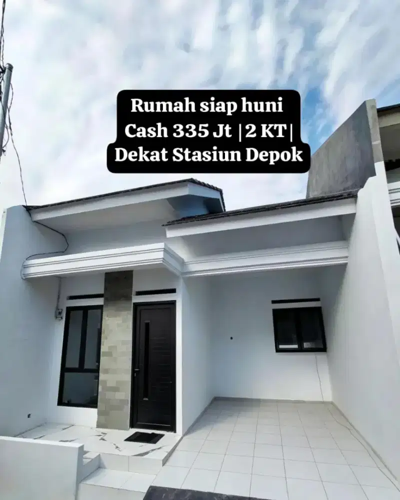 Rumah Siap Huni Cash 335 JUTA  - 2 KT Dekat Stasiun Pondok Rajek