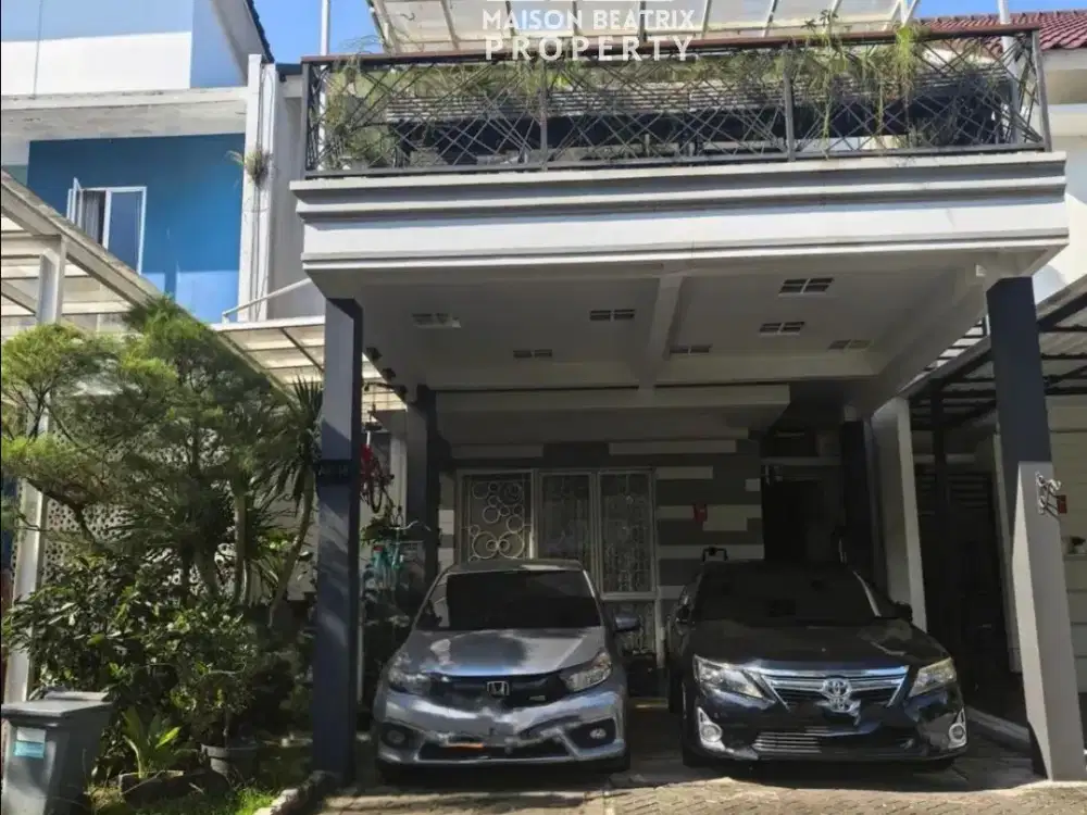 DIJUAL RUMAH 2LT DI CLUSTER SEVILLA SIAP HUNI SEMI FURNISHED