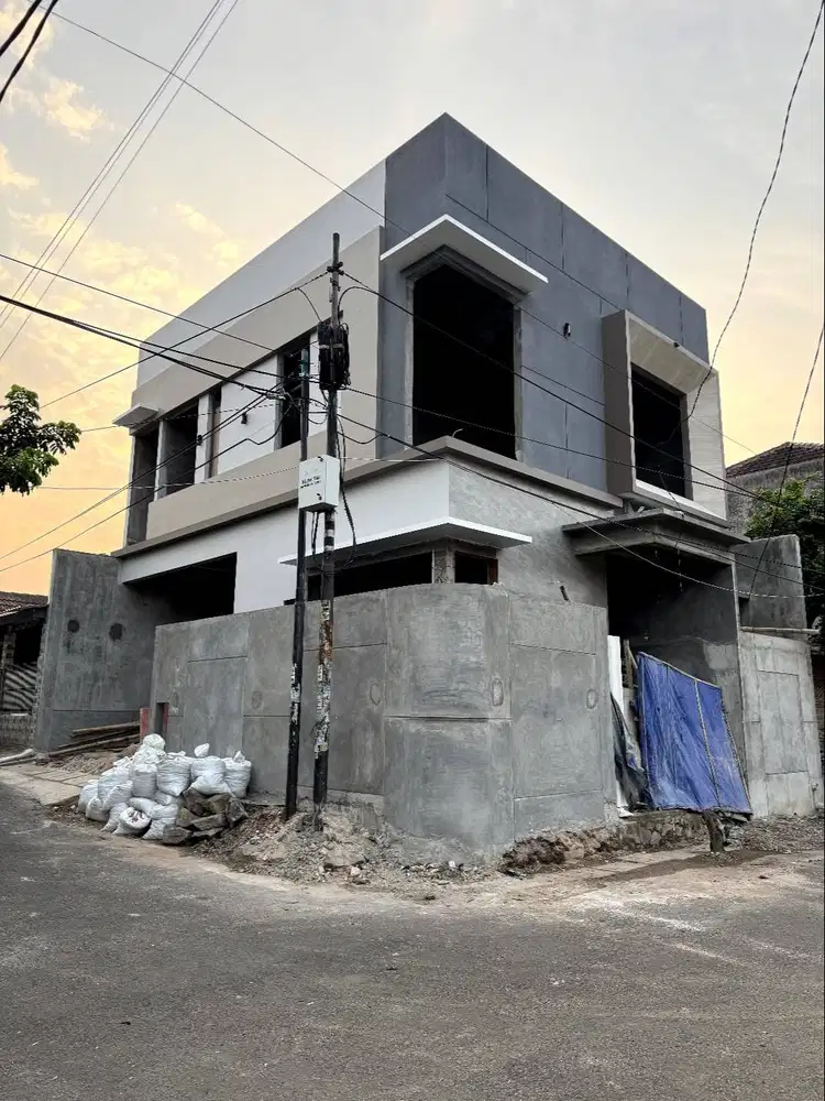 Jual Rumah  baru hook dekat bsd dan tol bsd Pamulang tangerang selatan