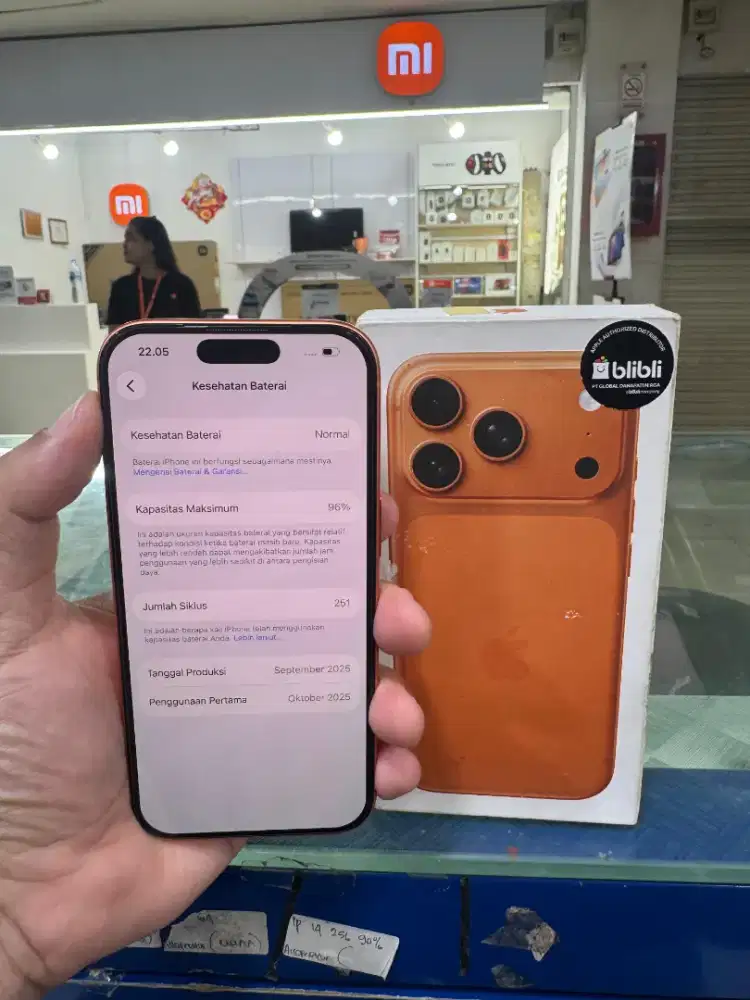 Dijual Iphone 17 pro 256 GB ibox BH 96% Fullset Garansi on oktober 26