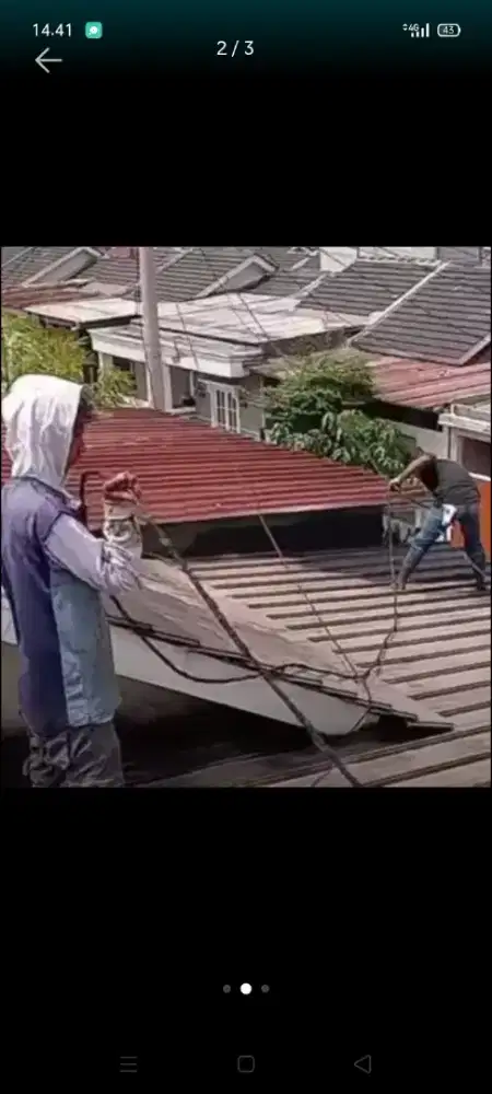 Atap bocor kanopi atap bajarigan terpasang dll bergaransi