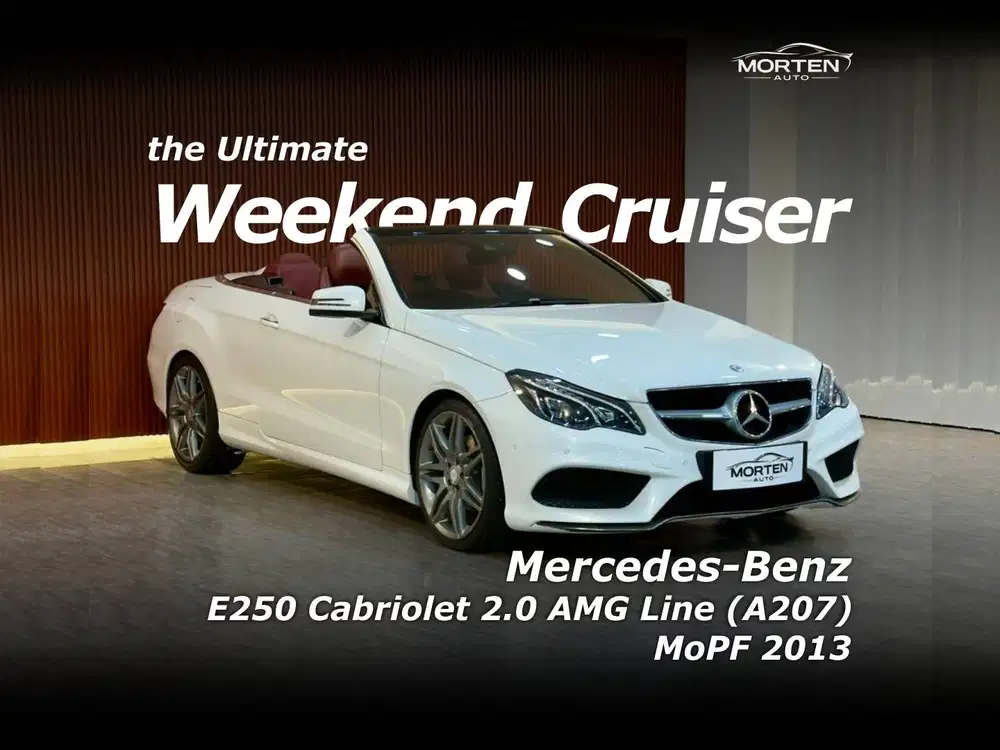 [SUPER Low Km 47 ribuan!!!] Mercy E250 Cabrio 2.0 AMG Line (A207) 2013