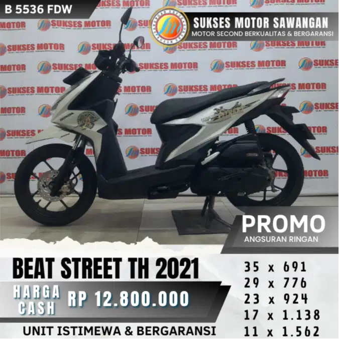 HONDA BEAT STREET ESP TH 2021 UNIT MULUS BISA CASH KREDIT BERGARANSI
