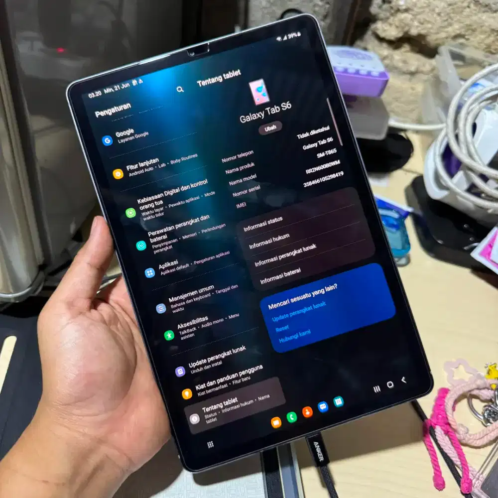 Samsung Galaxy Tab S6 128GB Wifi+Cellular Sein
