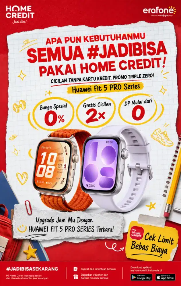 PROMO KREDIT HUAWEI FIT 5 PRO SERIES TERMURAH SEKOTA PALEMBANG