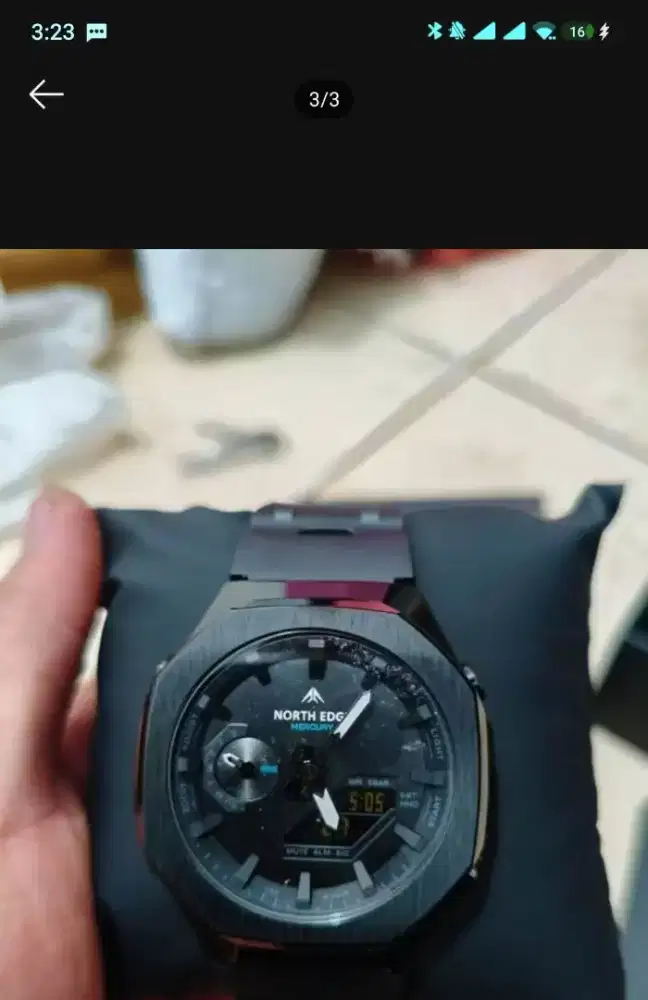 Jam tangan north edge umur sebulan not casio