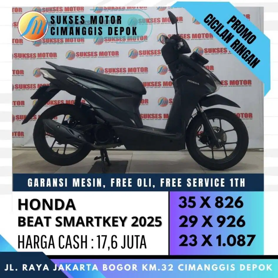 BEAT DELUXE SMARTKEY 2025 CASH KREDIT DP 800 CICILAN RINGAN