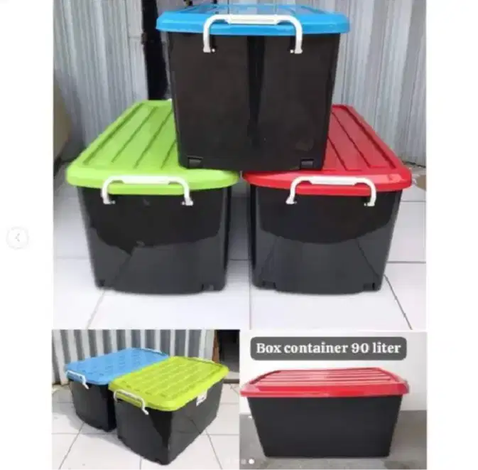 Box Container 90 Liter Hitam