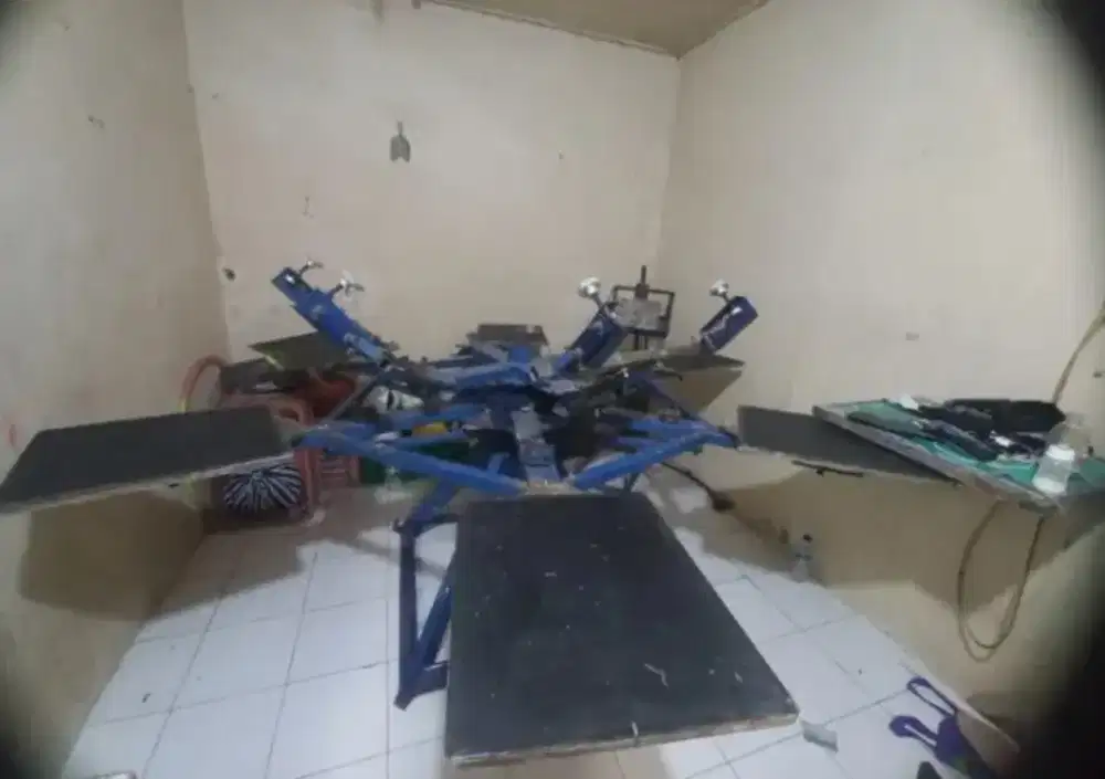 Mesin sablon meja rotari