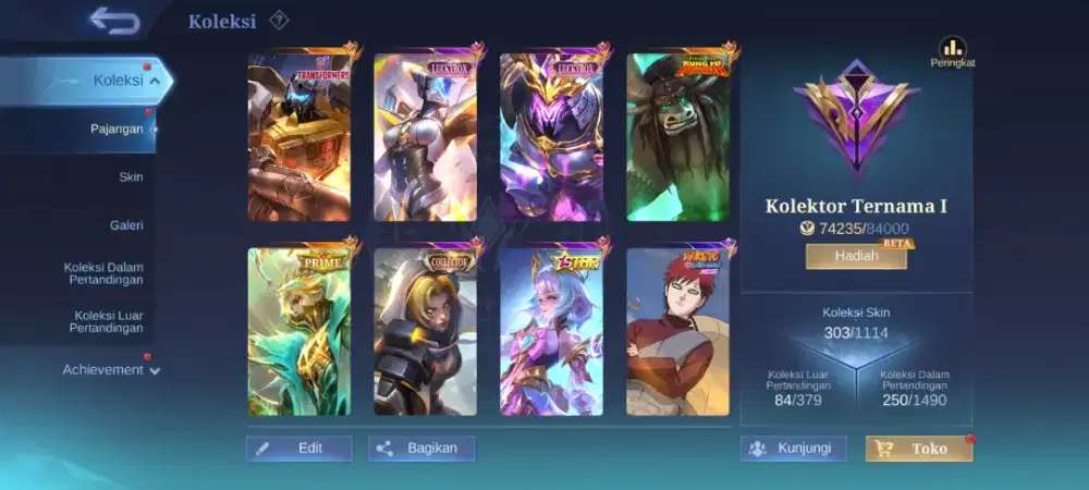Jual Akun Mobile Legend