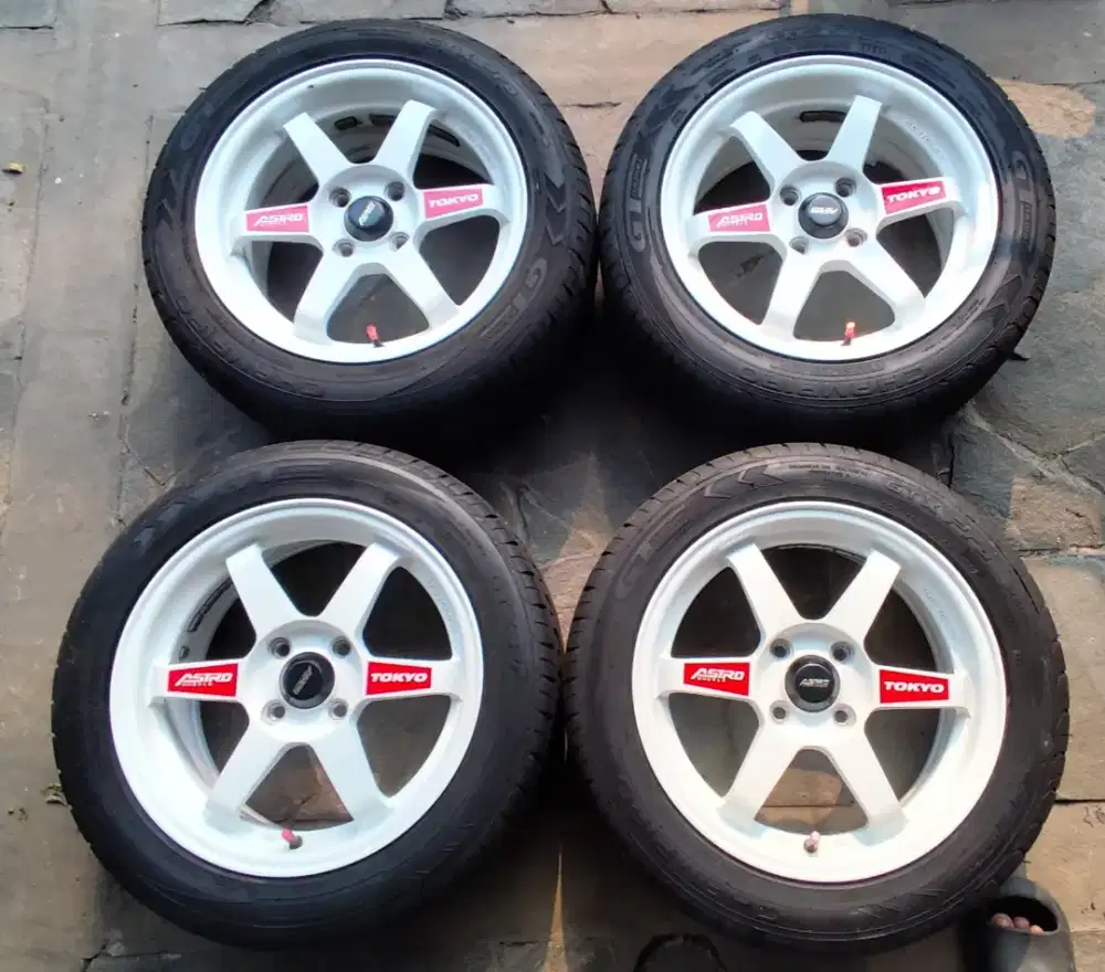 WTS Velg racing TE37 R15 + ban champiro 185/55