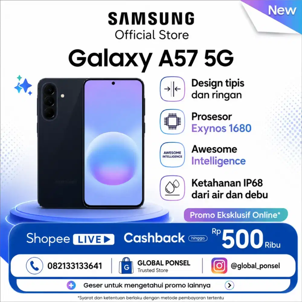 SAMSUNG A57 5G NEW ORIGINAL PROMO TERBARU