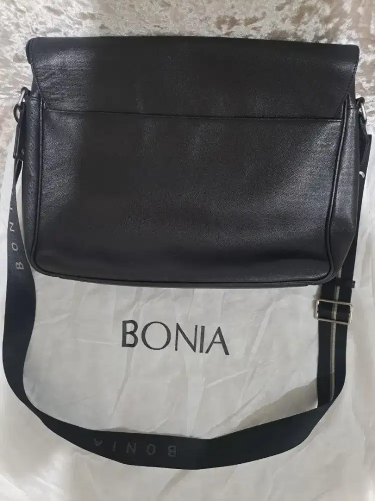 Bonia Leather Messenger Men Bag