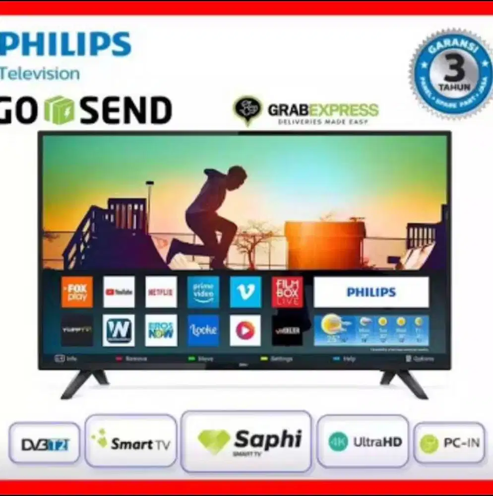 SMART TV PHILIP 43 INCH MURAH MULUS