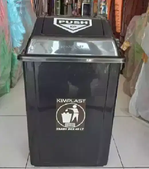 Tempat Sampah Trash Box 25 & 40 Liter Hitam Kimplast